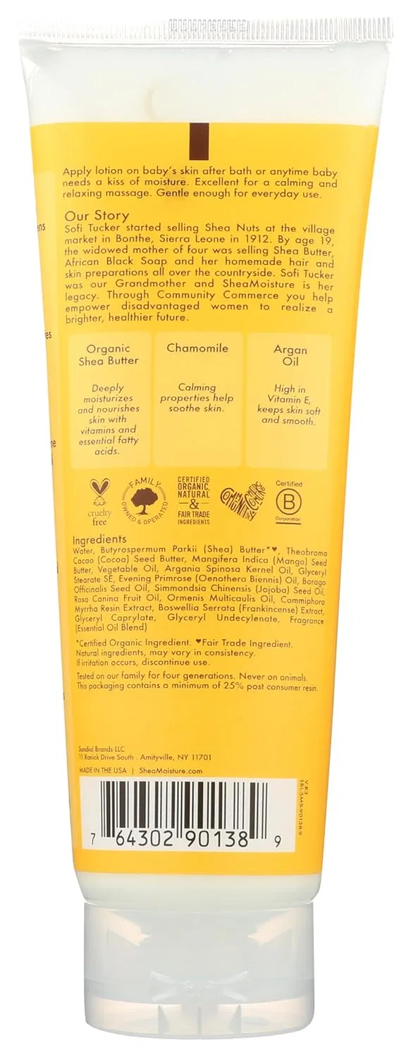 Детский лосьон для сухой кожи «Raw Shea, Chamomile and Argan Oil» от SheaMoisture Shea Moisture — фото 2