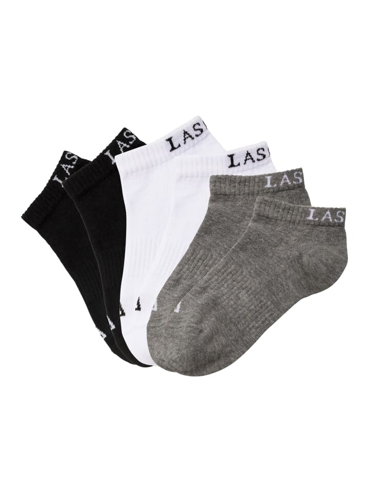 

Носки LASCANA ACTIVE Sneakersocken, цвет 2x schwarz, 2x weiß, 2x grau