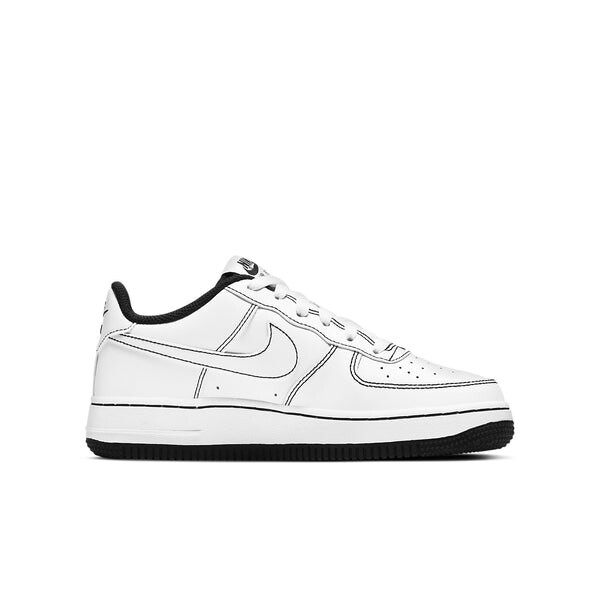 Кроссовки air force 1 '07 low 'contrast stitch - white black' Nike, черный — фото 2