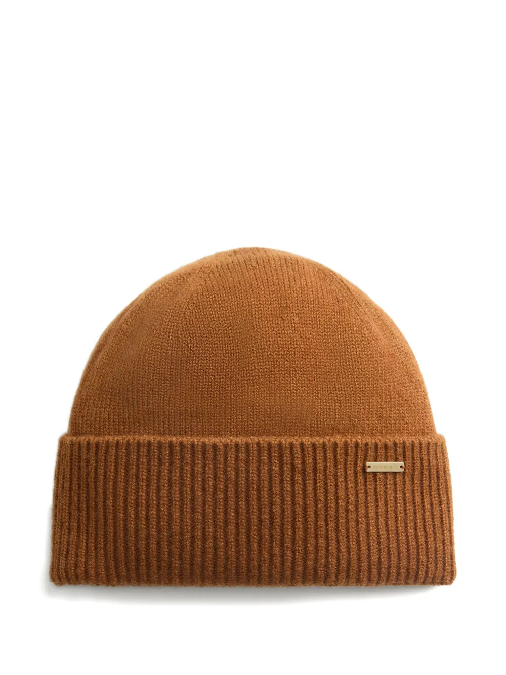 

Кашемировая шапка бини в рубчик WOOLRICH, коричневый