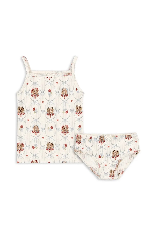 

Детский комплект нижнего белья MINNIE UNDERWEAR GOTS из хлопка Konges Sløjd, бежевый