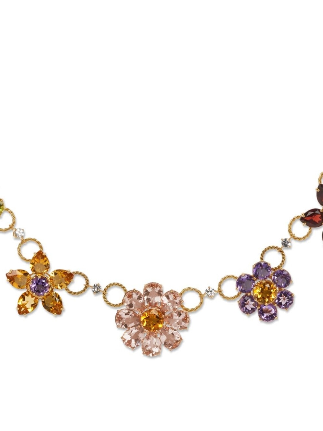 Колье из желтого золота с цветочным декором Dolce & Gabbana, золотой — фото 2