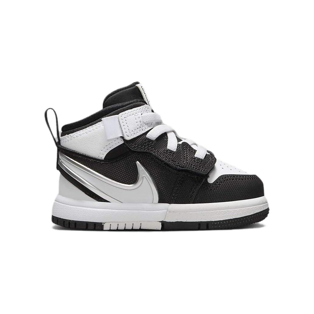 Кроссовки Air 1 Toddler TD Mid-top черного/белого цвета Jordan, черный/белый — фото 2