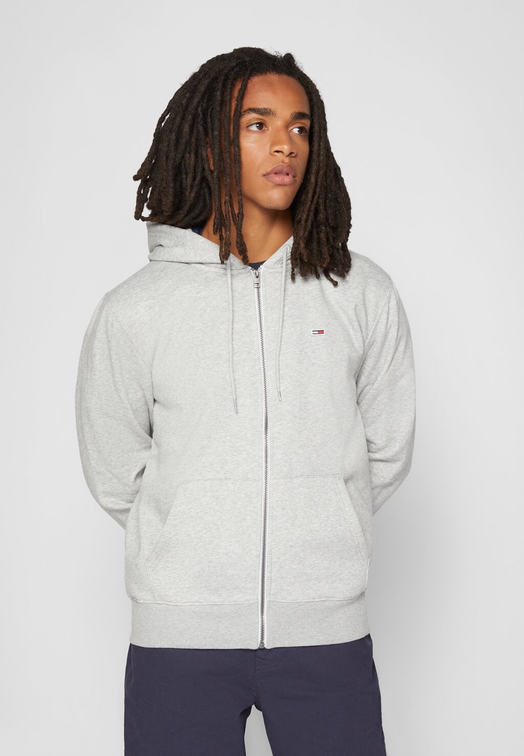 

Толстовка на молнии REGULAR ZIP HOOD Tommy Jeans, светло-серый вереск
