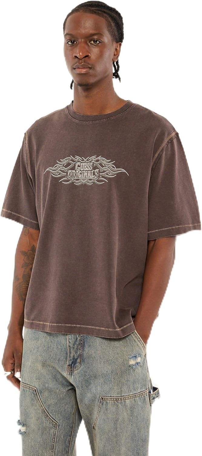 

Футболка GUESS Originals Eco Heavyweight, Regal Brown Multi, Коричневый, Футболка GUESS Originals Eco Heavyweight, Regal Brown Multi