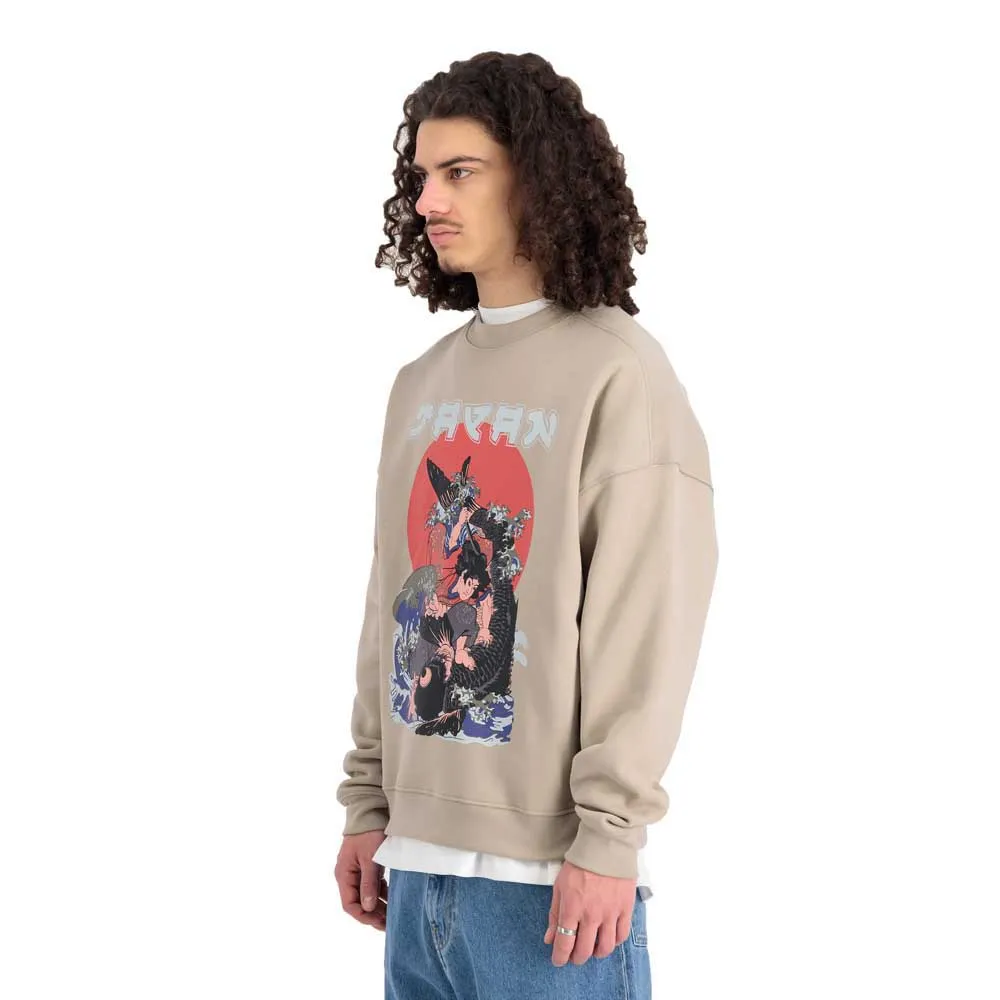 

Толстовка Alpha Industries Japan Warrior, бежевый