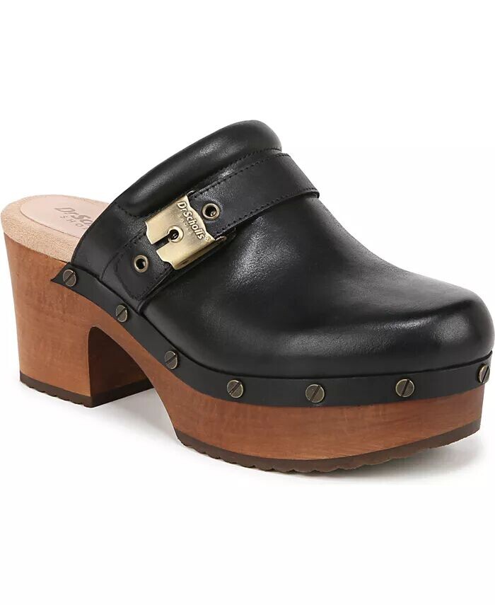 Женские оригинальные сабо на платформе Joy Dr. Scholl's, черный