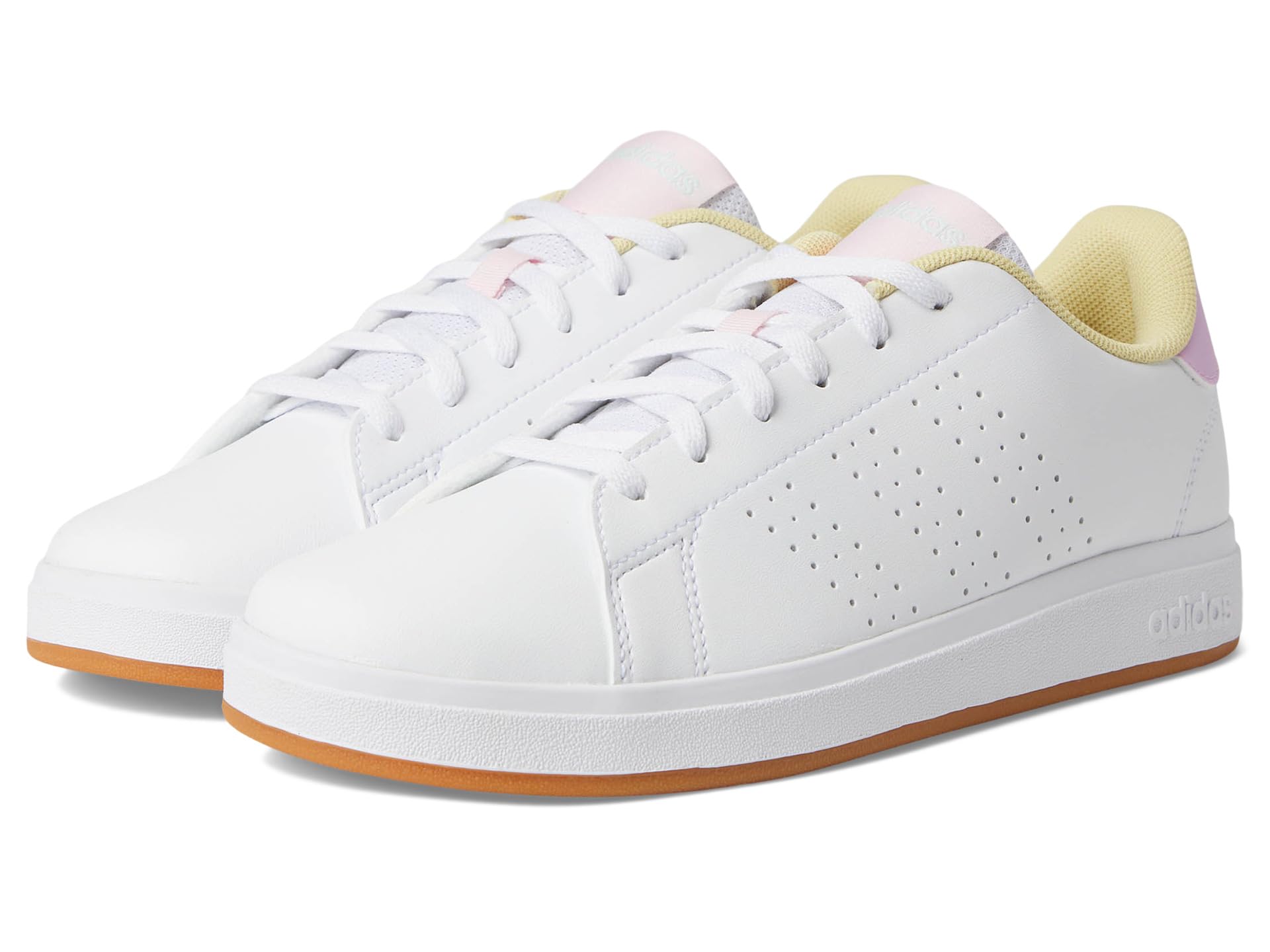 

Кроссовки Adidas Kids Advantage Base 2.0 Sportswear Shoes, White/Bliss Lilac/Clear Pink