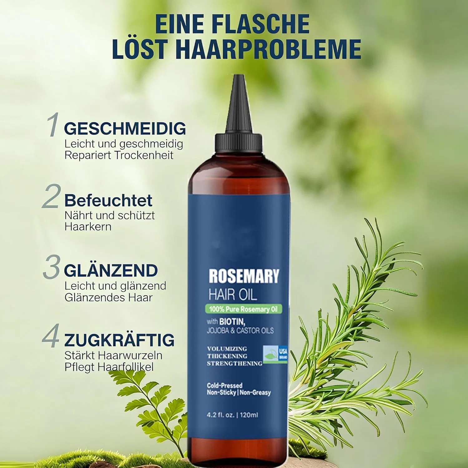 Розмариновое масло для волос Calm Roots от Cold Hug, 120 мл Bergxperten, 1 X Rosemary — фото 4