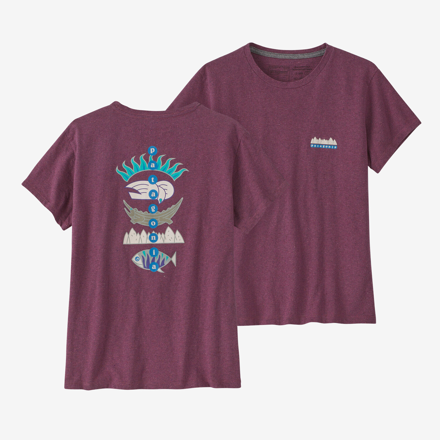 

Женская футболка Fitz Roy Wild Responsibili Patagonia, цвет Mystery Mauve