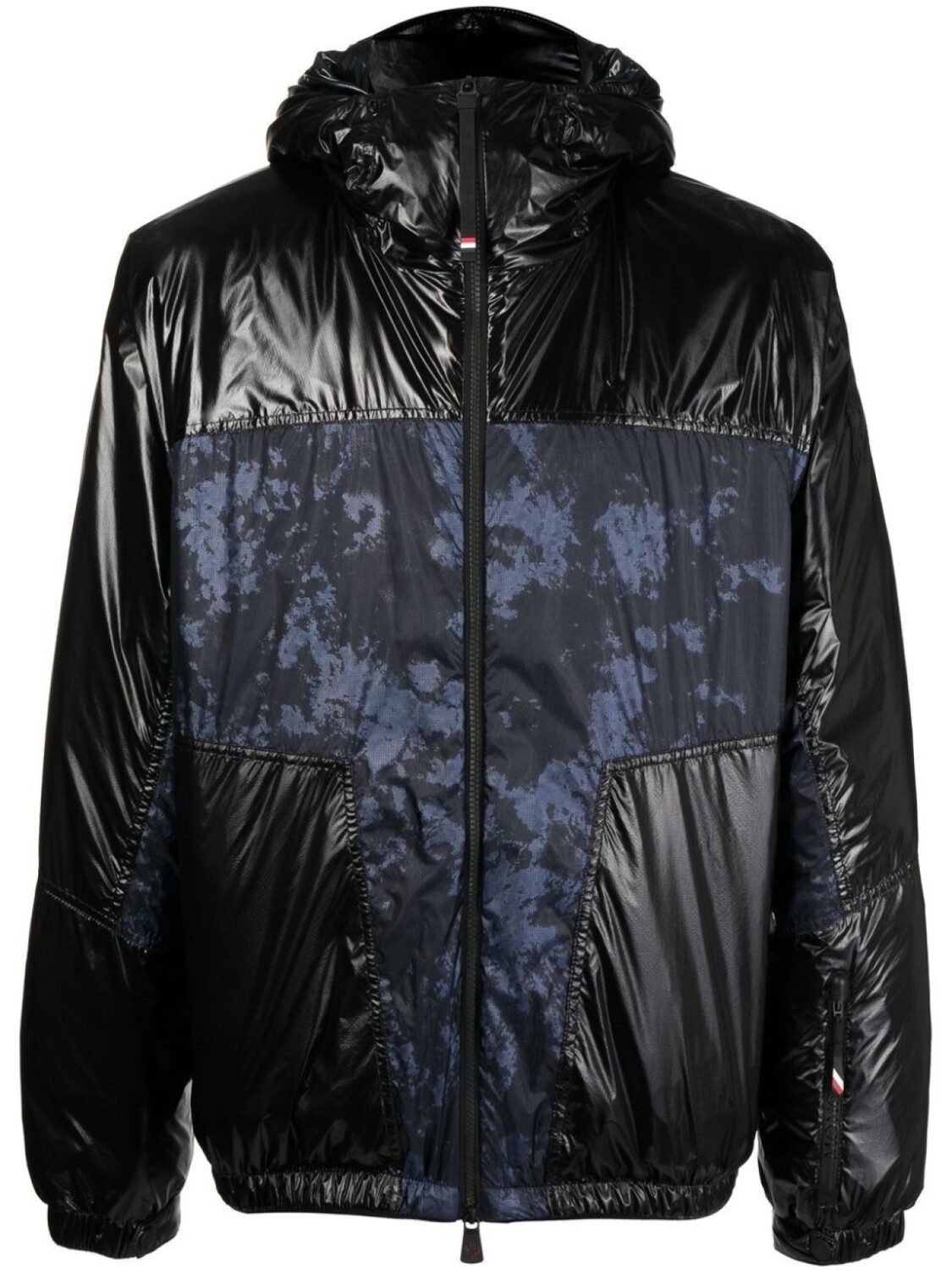 

Moncler Grenoble пуховик с капюшоном и вставками, черный