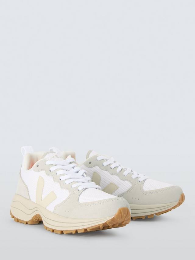 Venturi II хлопковые текстурированные кроссовки на шнуровке VEJA, White/Pierre — фото 3