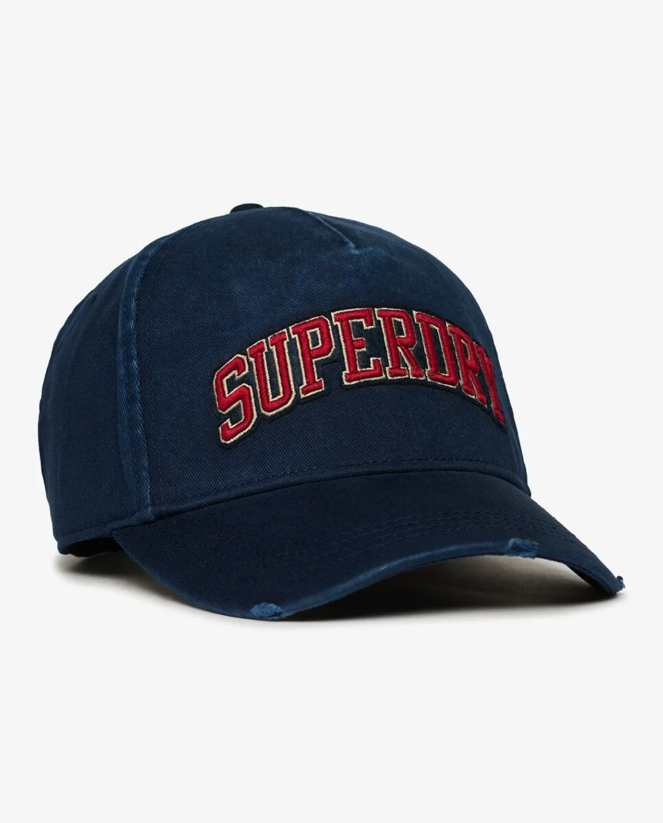 

Мужская кепка дальнобойщика с логотипом Varsity Superdry, тёмно-синий