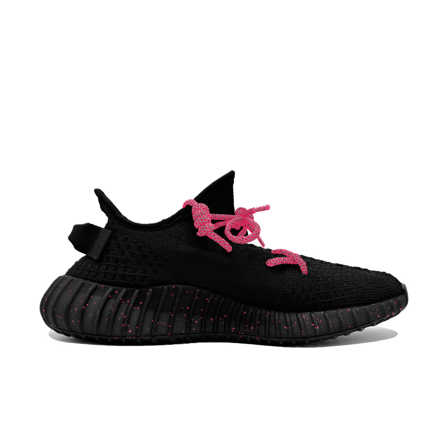 Adidas Originals Изи Буст 350 В2 Роуз Бокс с амортизацией, износостойкие низкие кеды унисекс черные, цвет Black — фото 3