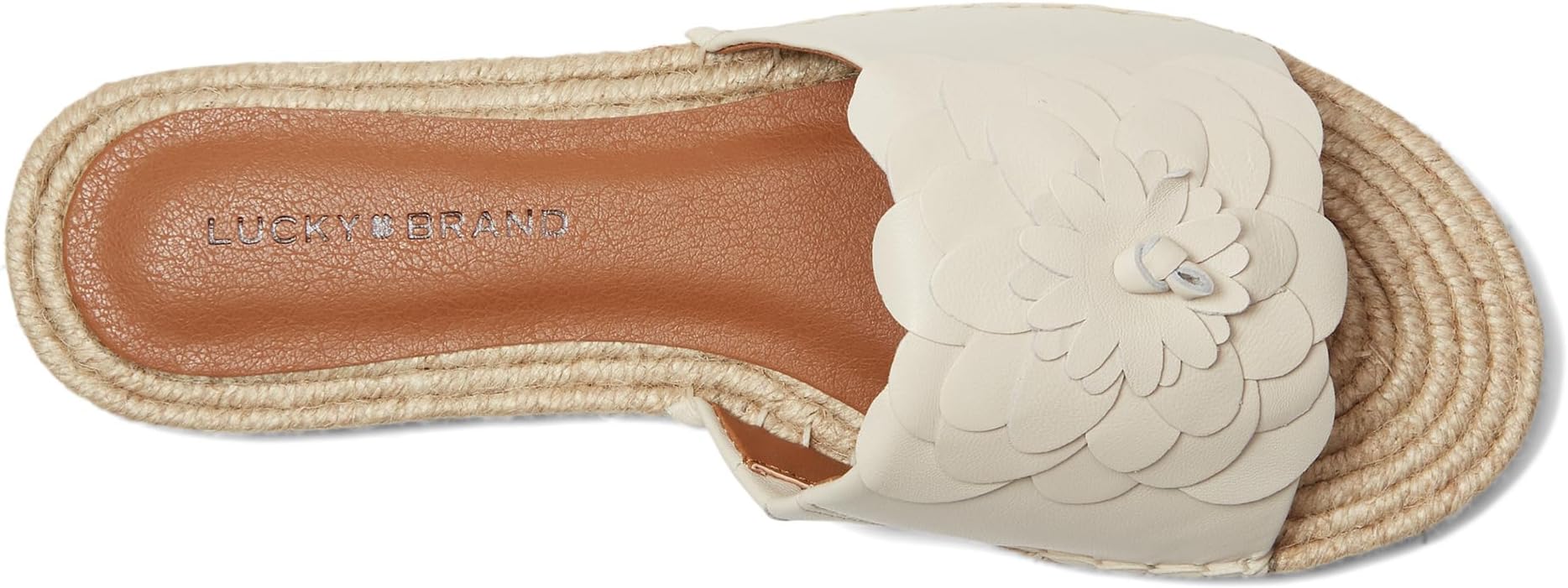 Сандалии Lucky Brand Biricha Floral Flat Sandals, цвет Tusk — фото 2