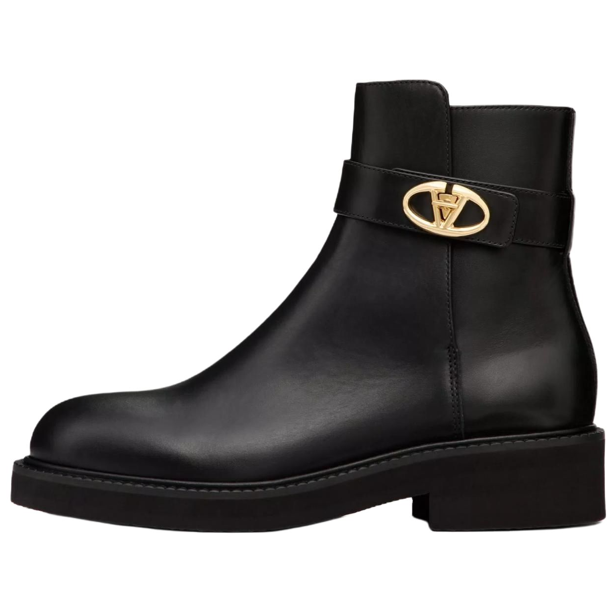 Valentino Ботильоны VLOGO LOCKER 4 см, женские, черные