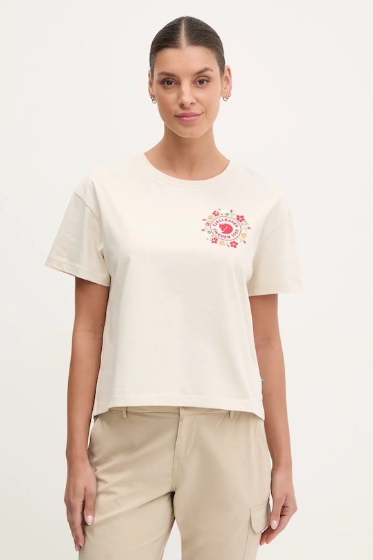 

Футболка Fjällblomster Fjallraven, бежевый