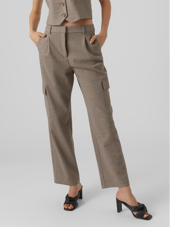 

Тканевые брюки прямого кроя Vero Moda, серый