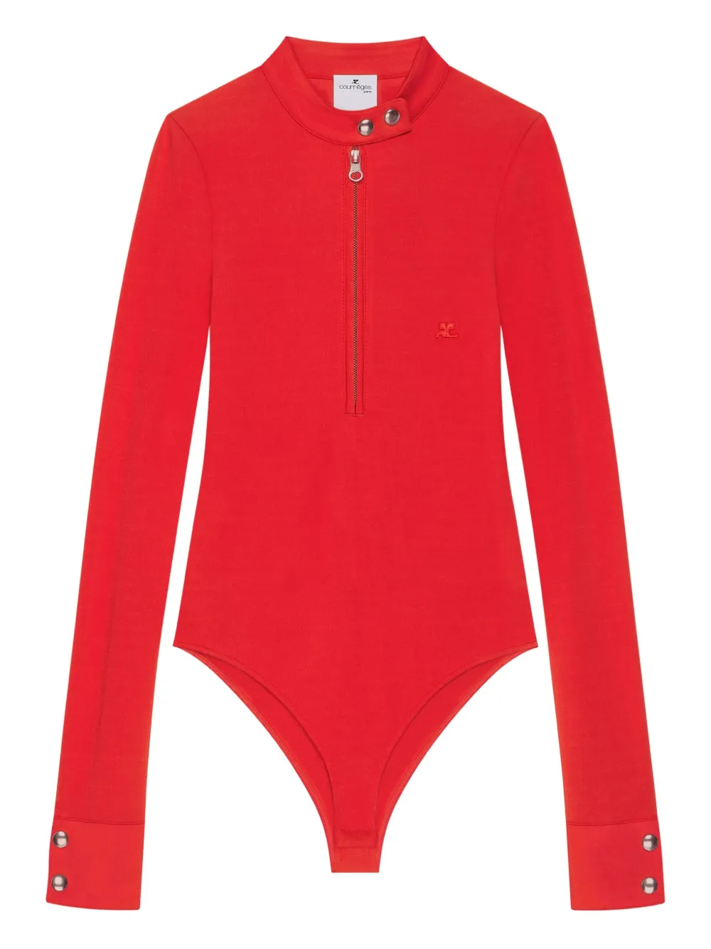 

Боди на молнии Courrèges, красный