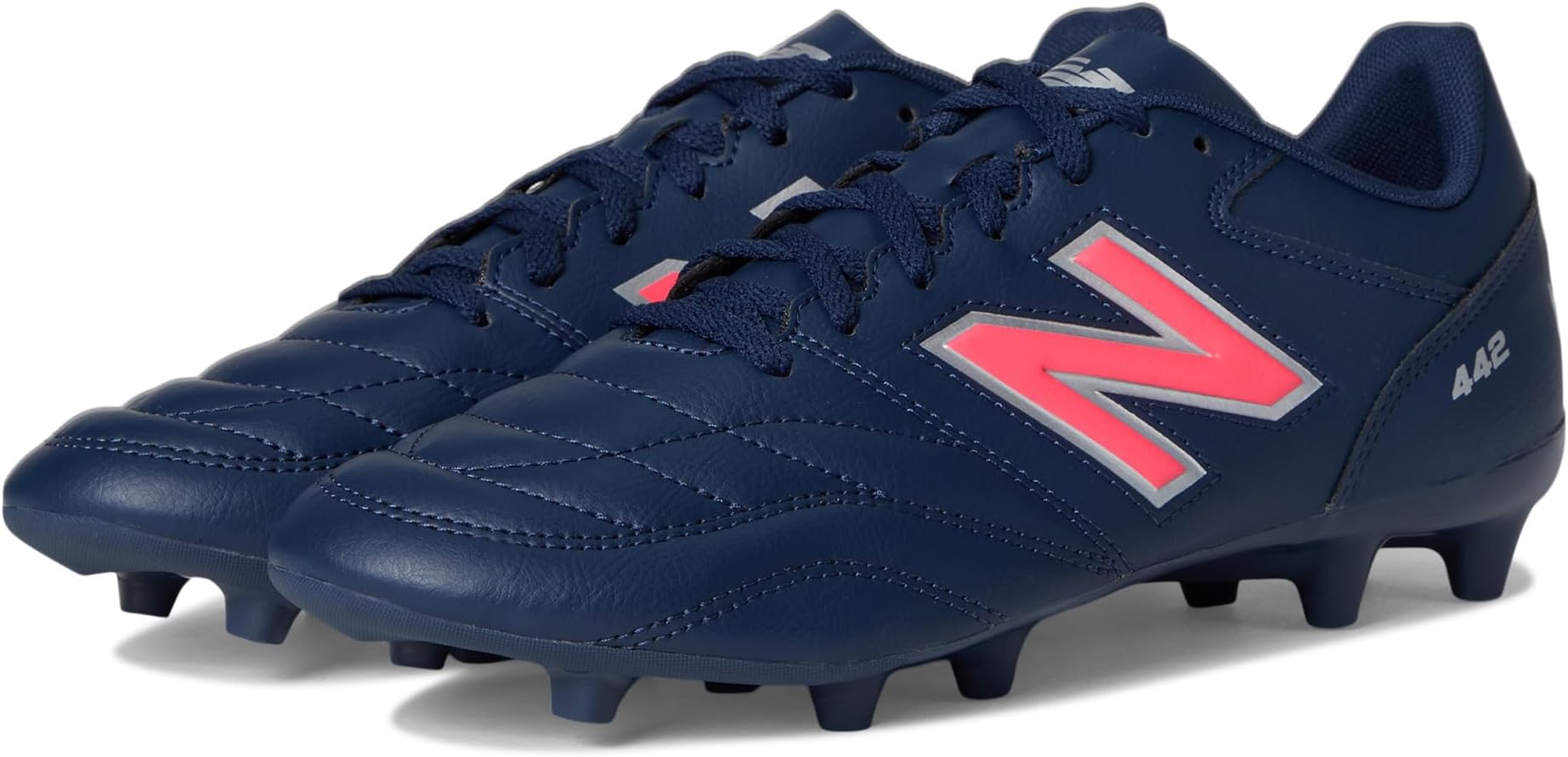 

Кроссовки New Balance 442 Academy FG V2 Soccer Cleats, цвет NB Navy/Silver/Energy Red