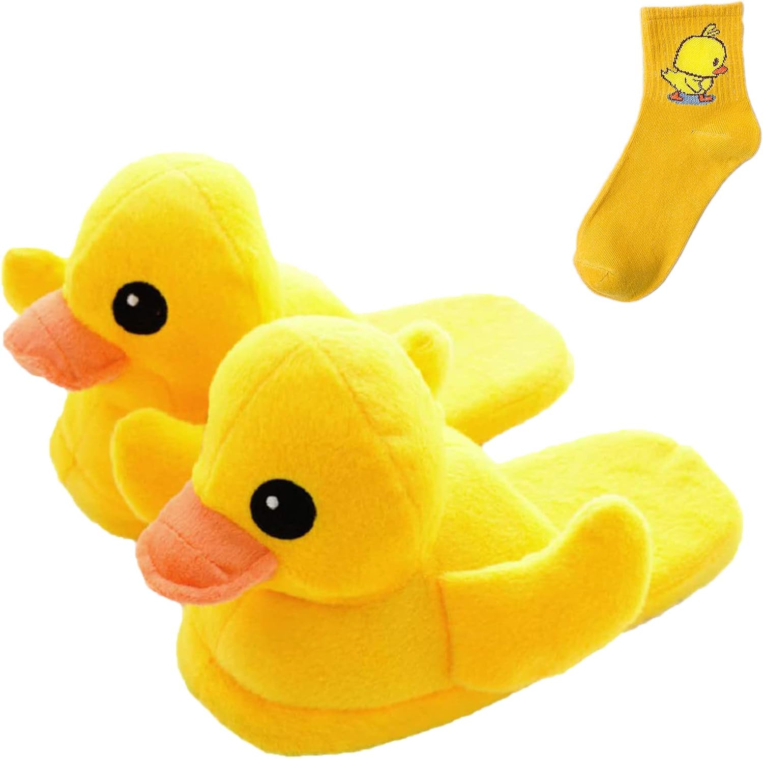 

Тапочки Miahhy Duck - мягкие и комфортные домашние тапочки, забавные тапочки с животными в виде милых лапок утят, Style a