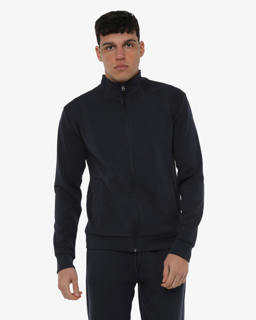 

JAKED Темно-синяя мужская синтетическая толстовка для фитнеса