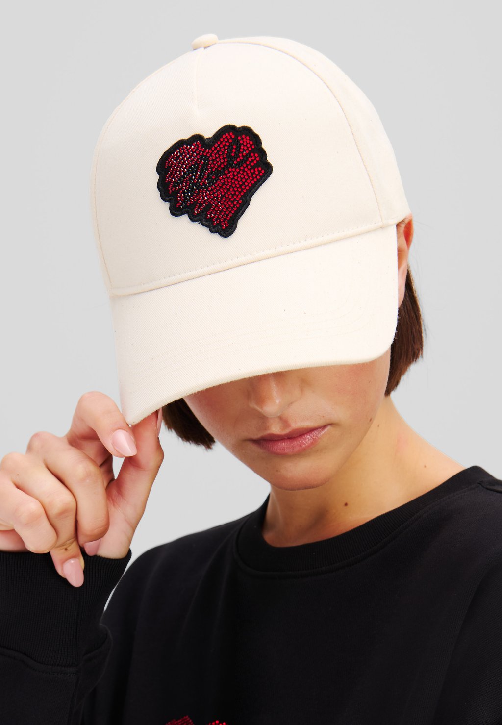 

Бейсболка K/HEART KARL LAGERFELD, бежевый