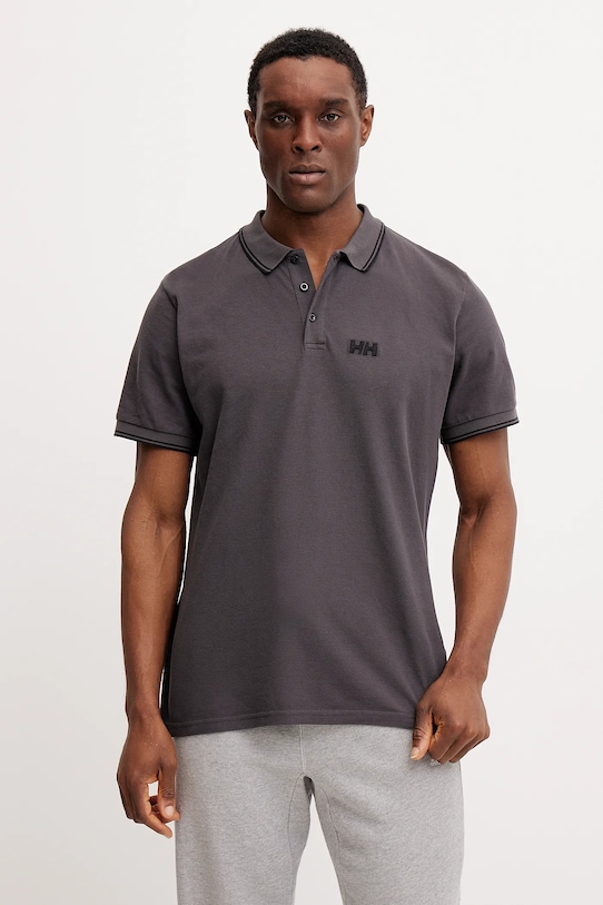 

Хлопковая поло Helly Hansen, серый