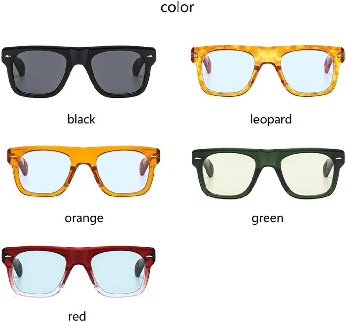 

Солнцезащитные очки с защитой от УФ-излучения UV400 | Rivets Punk | для женщин и мужчин, для занятий спортом на открытом воздухе и вождения DSVIGF, Black