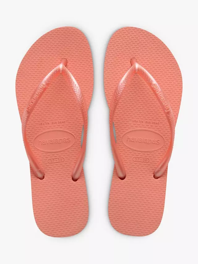 Шлепанцы Havaianas Slim, цвет peach/rose — фото 3