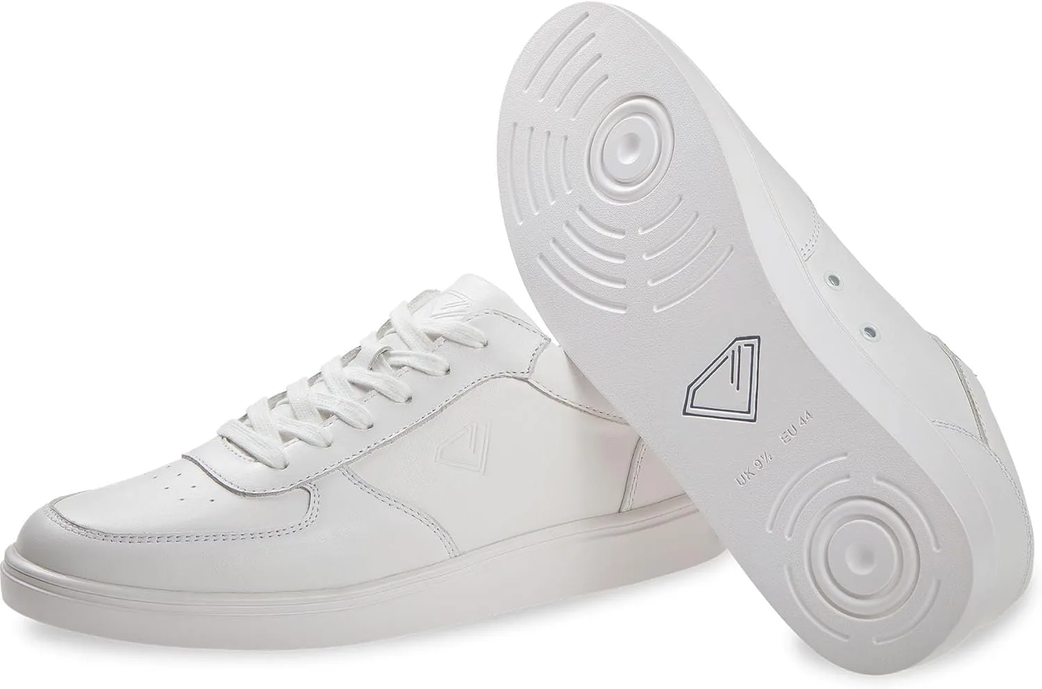 Танцевальные кроссовки Diamant Beat White Unisex Low-Top, натуральная кожа, белый цвет, цельная подошва, съемная стелька — фото 2