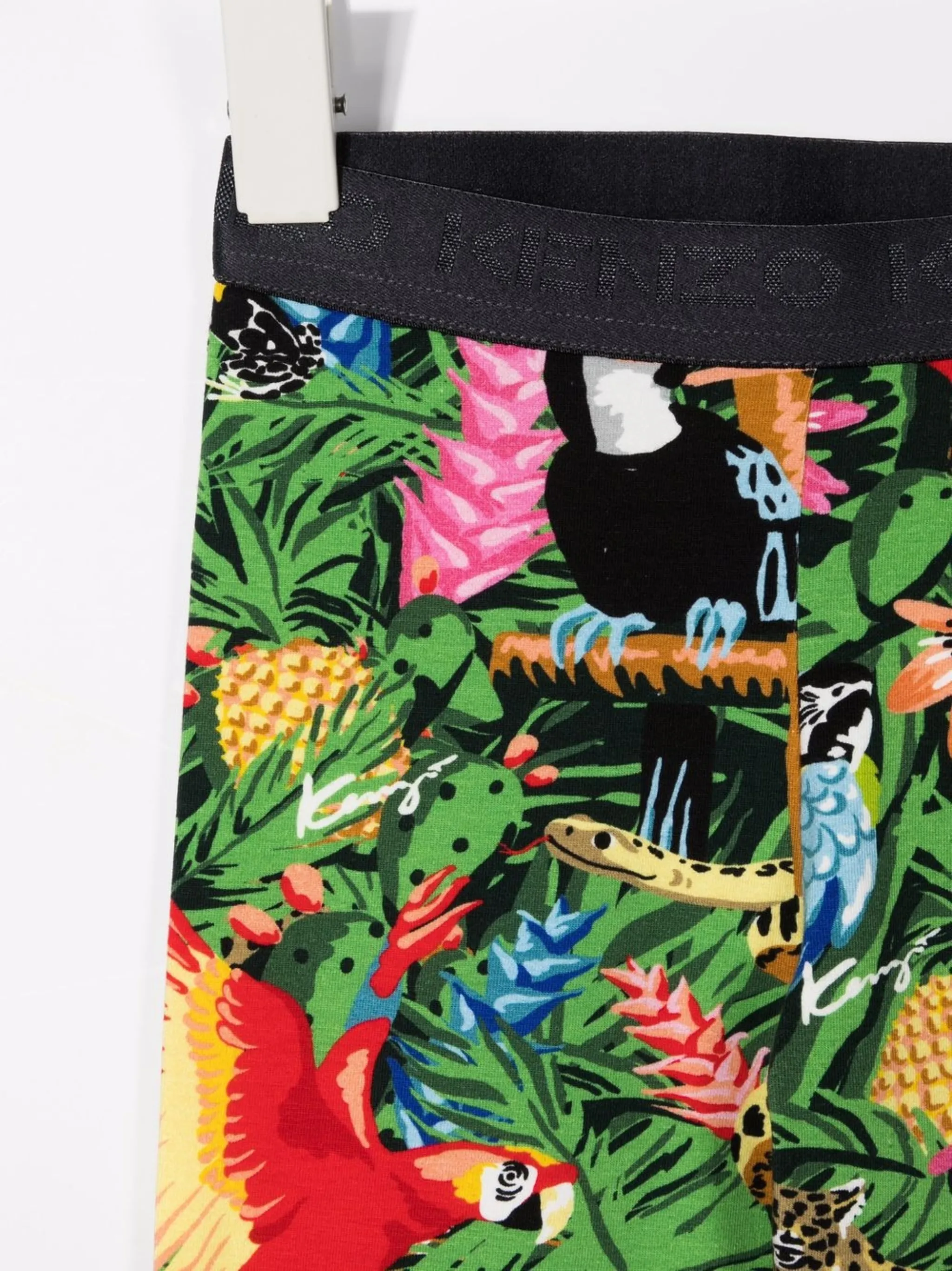 Легинсы с принтом Kenzo Kids, серый — фото 3