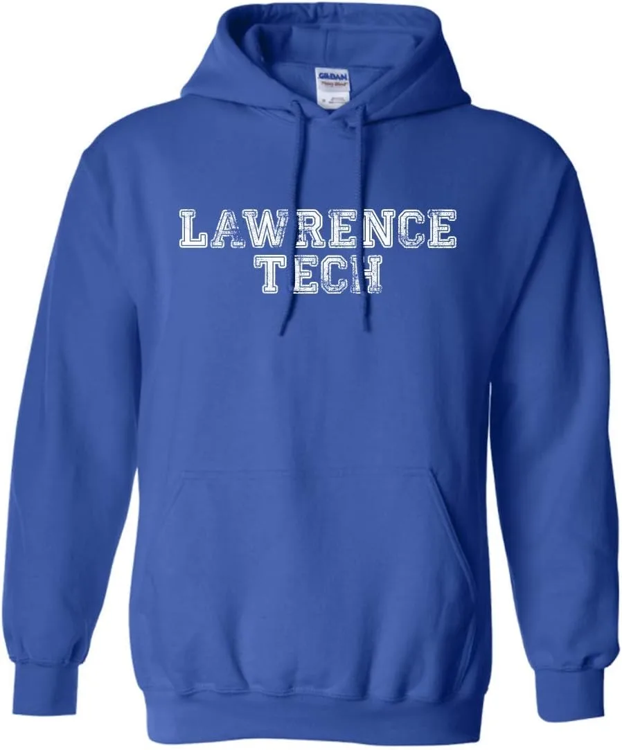 

Толстовка с капюшоном Unisex Lawrence Tech Block Distressed One Color - LTU Blue Devils Apparel CreateMyTee
