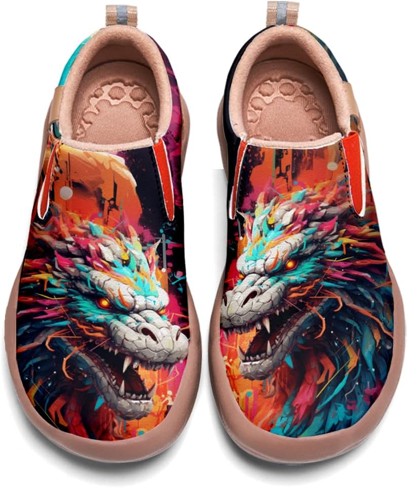 

Мужские повседневные лоферы для ходьбы, слипоны, легкие спортивные туфли, механический стиль, кроссовки с рисунком животных Onehorse, Mechanical Organisms - N14