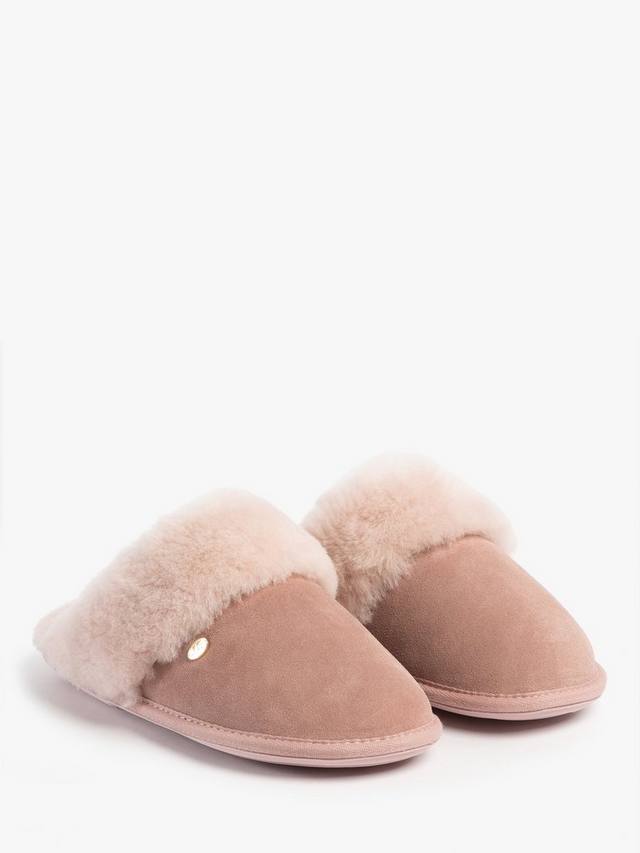 Теплые тапочки-мюли Duchess из овчины Just Sheepskin, Pink — фото 3