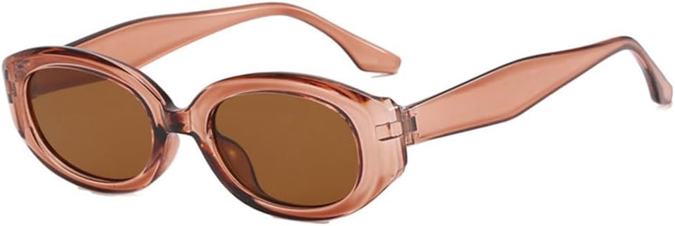 

Женские солнцезащитные очки в стиле ретро, ​​маленькие, популярные, конфетные, в стиле панк, с защитой от УФ-излучения UV400, коричневые, коричневые, одни TYUVIVO, Brown-brown