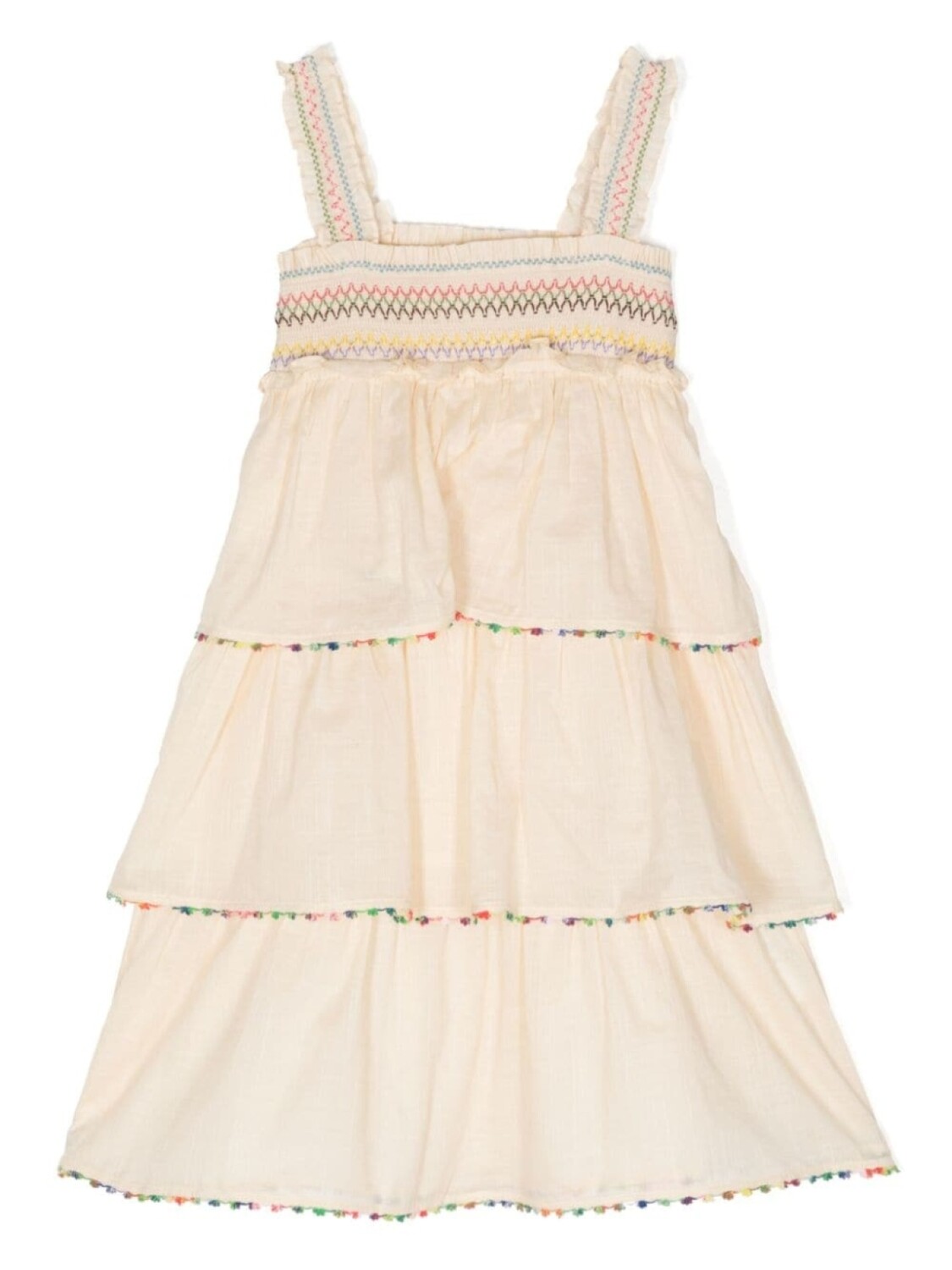 

Ярусное платье Junie ZIMMERMANN Kids, желтый