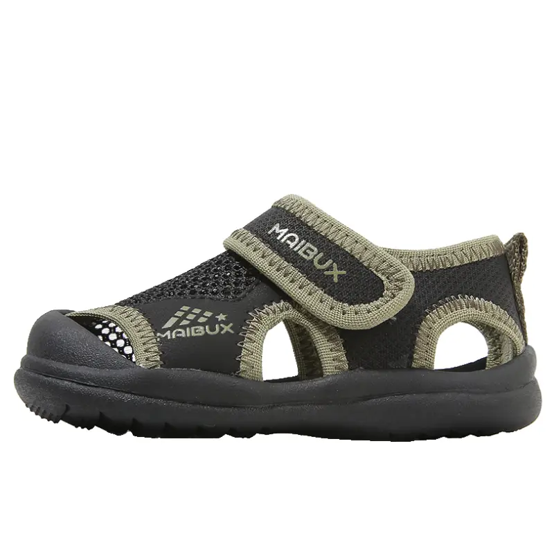 

Дышащие нескользящие детские туфли с амортизацией для малышей MAIBUXIONG, черный