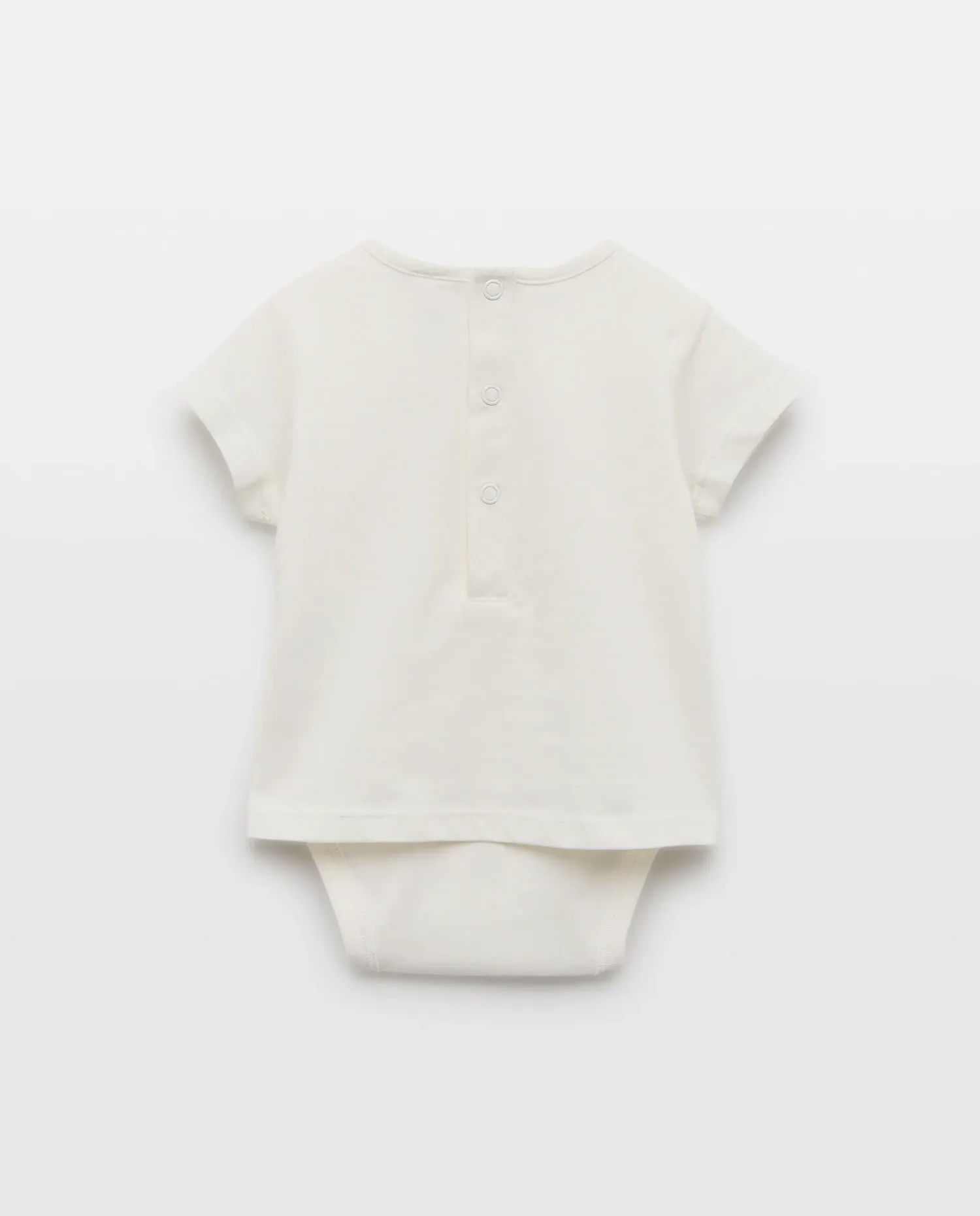 Боди с короткими рукавами для малыша Baby El Corte Inglés, белый — фото 2