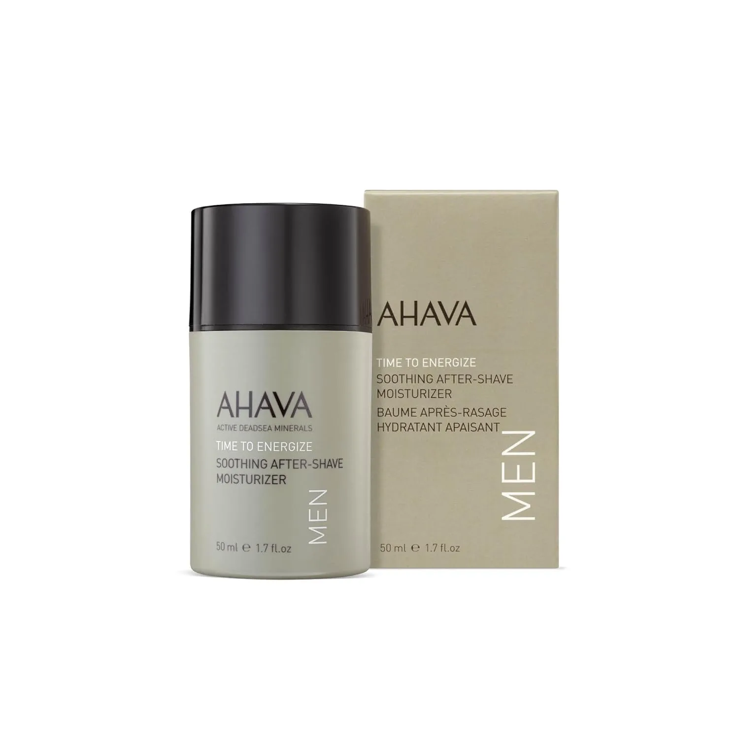 AHAVA Men's Soothing After-Shave Moisturizer - успокаивающий лосьон после бритья для увлажнения и снятия раздражения, с эксклюзивной смесью Osmoter, G-Force, календулой и гамамелисом, 50 мл — фото 2