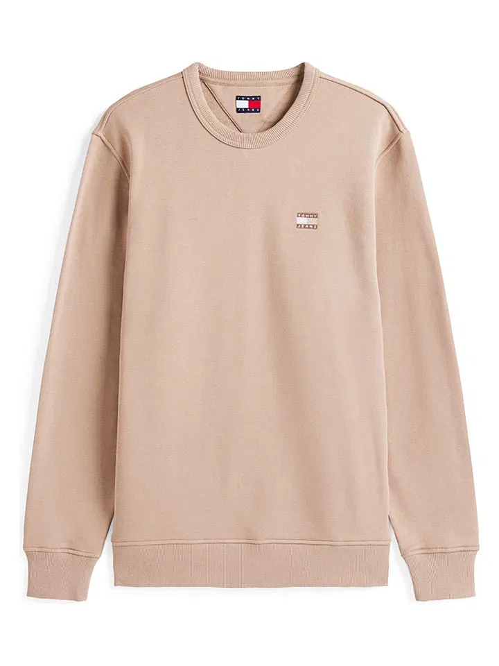 Свитшот из хлопка Tommy Hilfiger, бежевый — фото 3