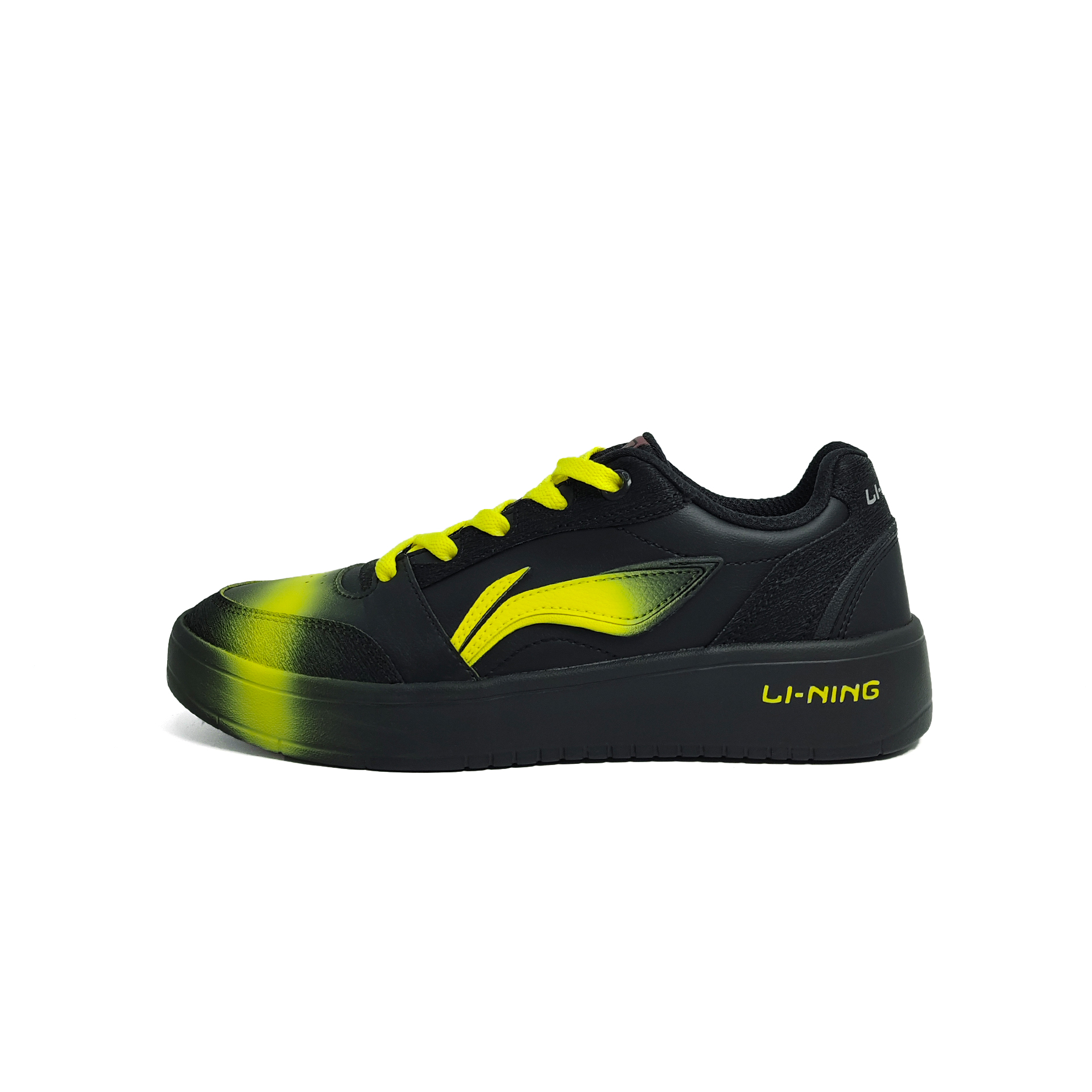 

Мужские кроссовки для скейтбординга Yuanbao V3 с противоскользящим покрытием, износостойкие, легкие, черно-желтые LINING, Black Yellow