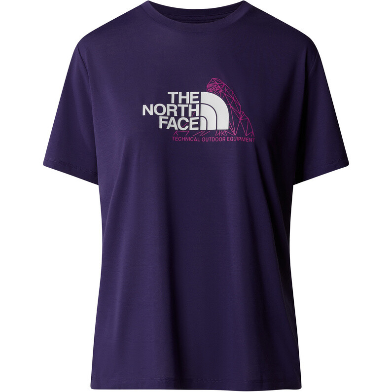 

Женская футболка Mountain Foundation The North Face, фиолетовый
