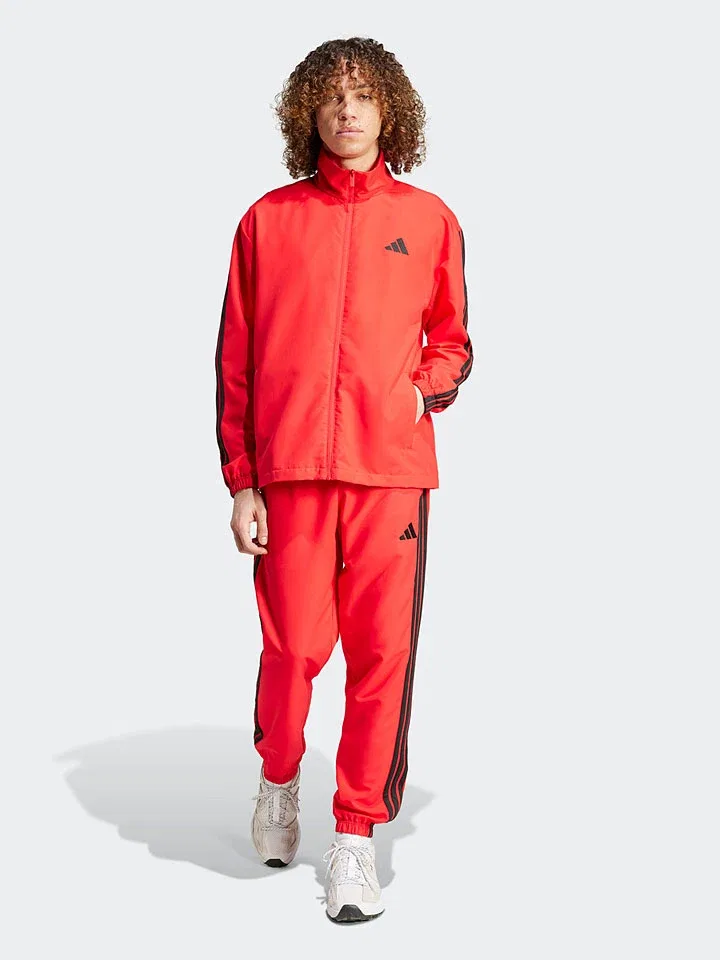 Спортивный костюм из полиэстера Adidas, красный