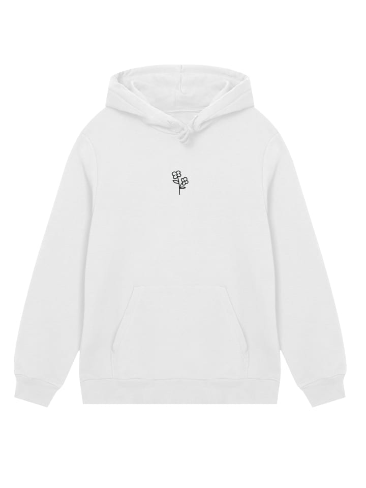 

Толстовка с вышитым вручную цветком розового цвета в кремово-белом цвете F4NT4STIC