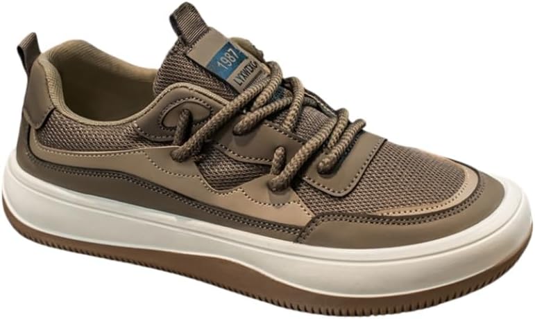 

Мужские спортивные кроссовки с дышащей сеткой - противоскользящая резиновая подошва для бега и повседневной носки. Подходят для улицы и повседневного использования Fmshi, коричневый