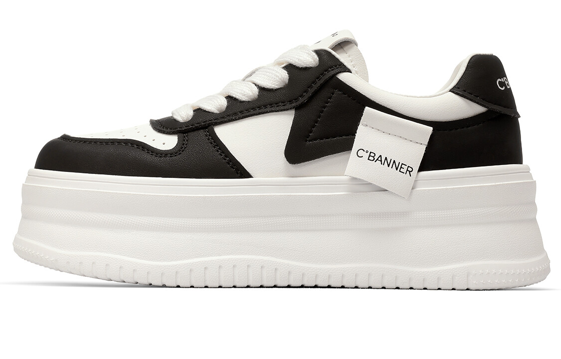 

Кроссовки C°BANNER Skateboarding Shoes Women's Low-top White/Black, белый/черный