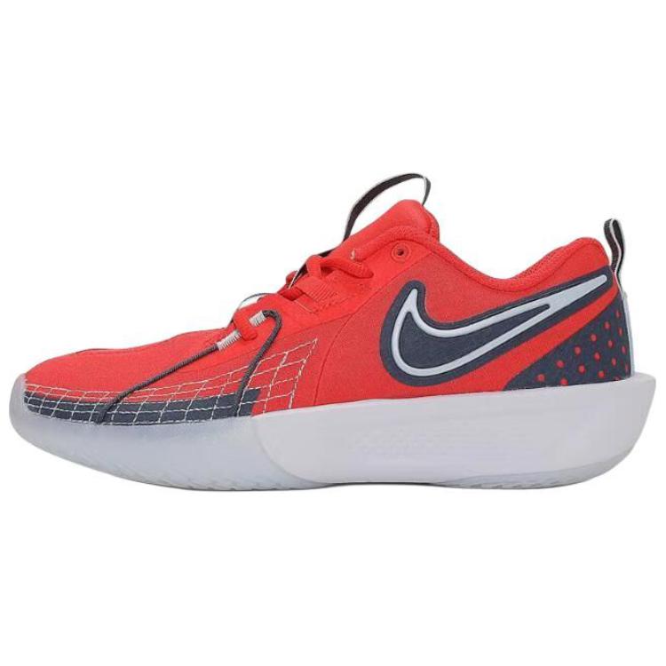 

Детские баскетбольные кроссовки GT Cut 3 с амортизацией и износостойкостью Nike, красный/белый/черный