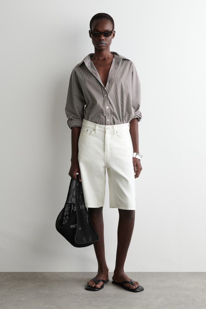 

Длинные джинсовые шорты Cos, белый