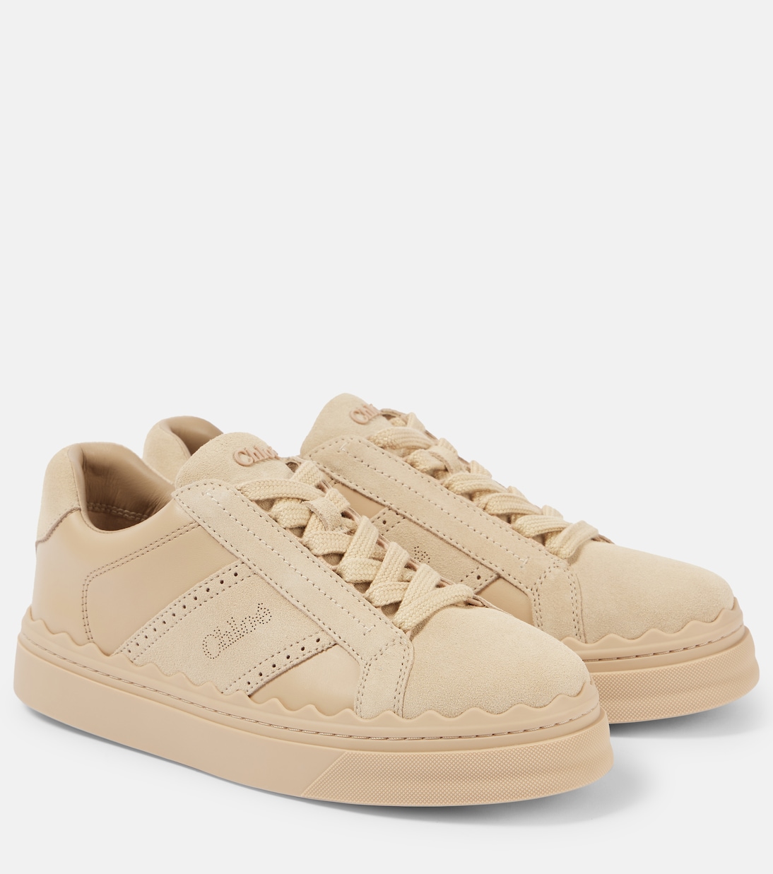 Кожаные кроссовки Lauren Chloé, Smooth Tan
